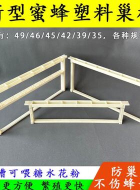 蜜蜂塑料巢框架中蜂意蜂尺寸齐全35/39/42/45 46/49养蜂用具巢框