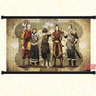 动漫挂画 科拉传奇The Legend of Korra 卷轴布画装饰画定制