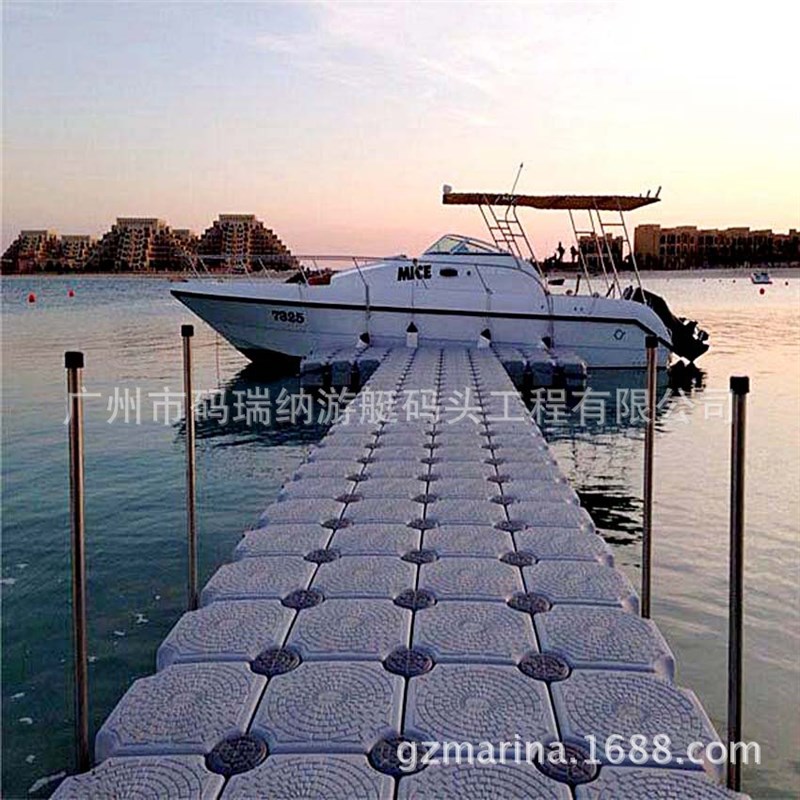 塑料海上浮台浮桶浮筒浮桥浮箱休闲娱乐垂K钓水上平台浮动码头水