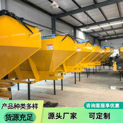 融雪剂撒布机市政公路除雪设备路面洒盐道路清雪车挂式融雪撒布机