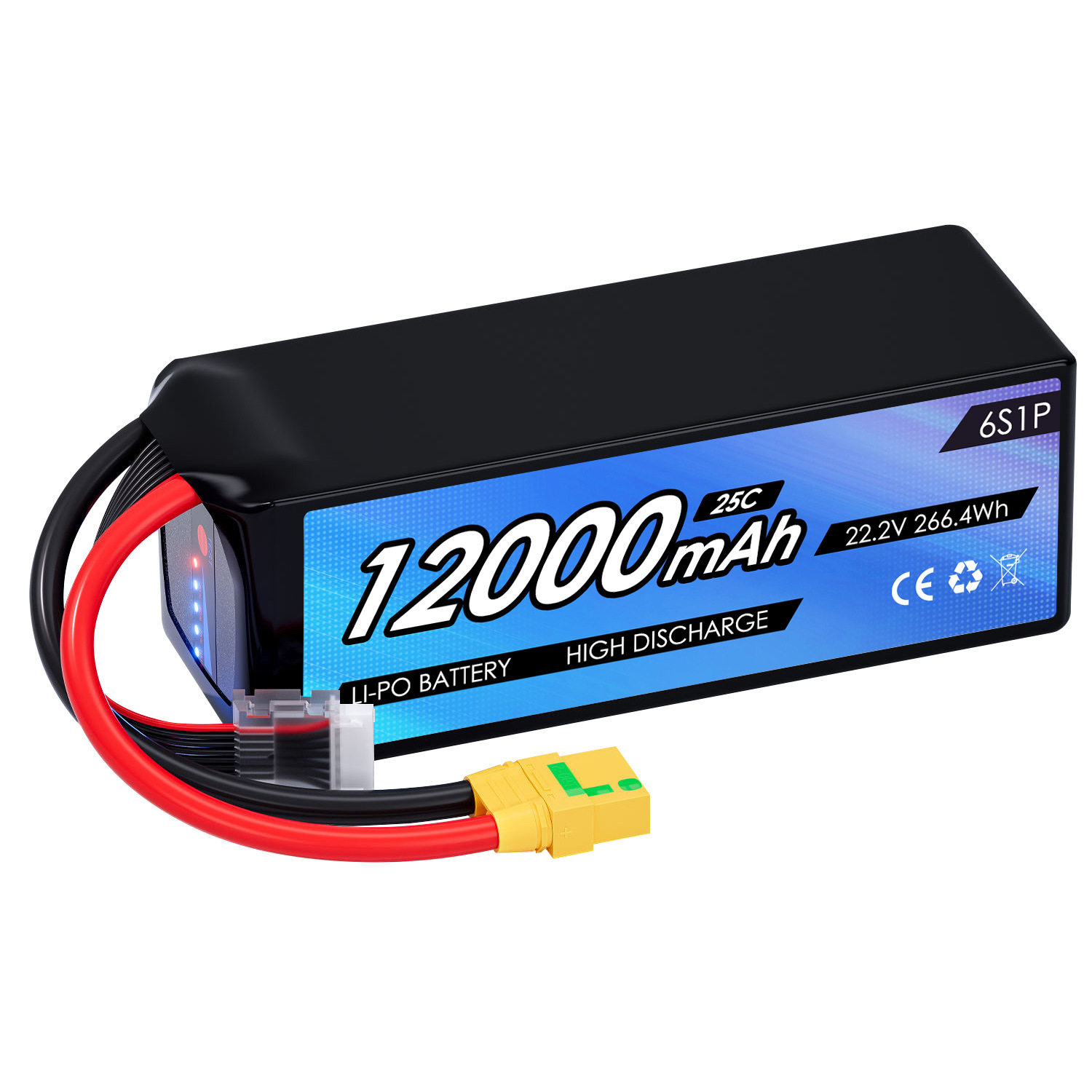 适用无人机电池6S12000mAh25C22.2V玩具车锂聚合物遥控车电池