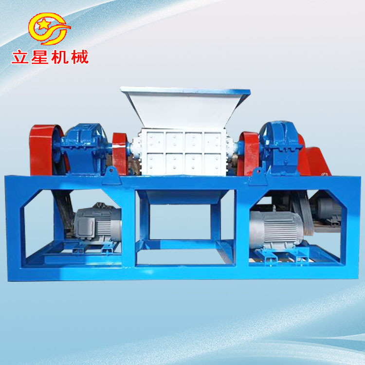 供应电脑机箱显示器粉碎机工业固废PVC塑料机头料双轴撕碎机