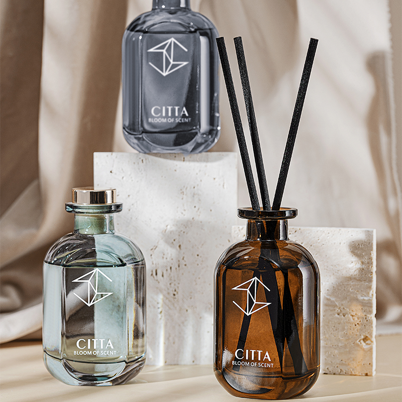 citta藤条无火香薰酒店家用y栀子花精油香氛清新空气除臭轻奢摆件