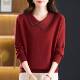 翻领毛衣女大尺码 妈妈装 气质高级感针织衫 春秋新款 宽松时尚 打底上