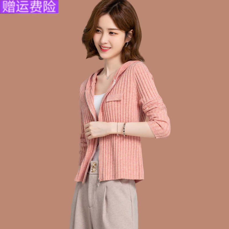 羊毛衫短款女士外套新款