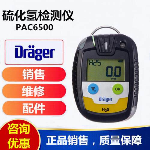德尔格Pac6500便携式硫化氢检测仪 Pac 6500 H2S一硫化氢报警仪