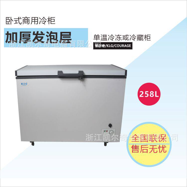 BD-258DCH顶开门12V冷柜太阳能冰柜直流冷冻箱特厚100mm发泡层