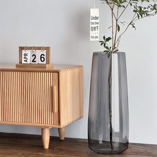 落地花瓶枝款60大号50透明高40超大号长cm高插花高特大号超玻璃