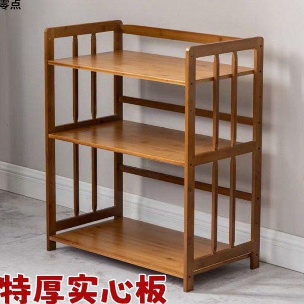 楠竹微波炉架子厨房置物架实木杂物架收纳架多层电器储物架小书架,厨房/烹饪用具,微波炉置物架,淘宝优惠券,粉丝福利购,淘宝优惠卷