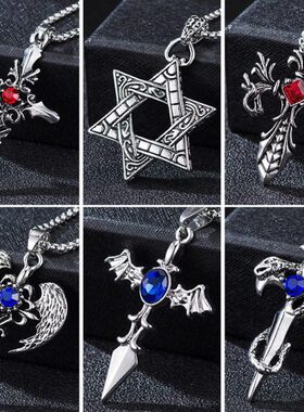 女衣服挂新款毛衣链个性长款男士项链潮人吊坠嘻哈韩版配饰件饰品