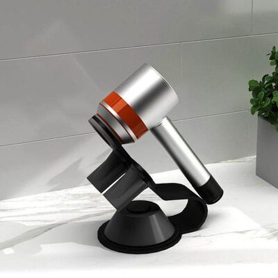 吹风机免支架立式适用收纳打孔架子风筒卫生间浴室桌面电架挂架置