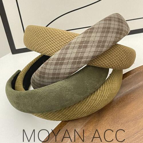 韩版气质头箍森野海绵外出发箍女发卡系绿色秋冬压发气质发饰甜美