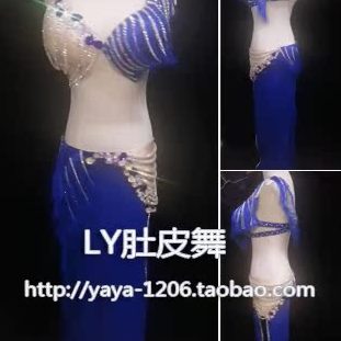 开叉演出定制 一字裙肚皮舞服装同款肚皮舞修身娟子表演服套装