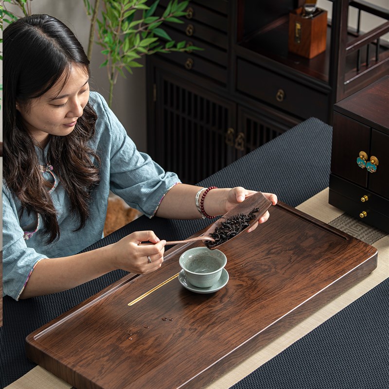 电木款茶盘茶台家用2025新款办公室茶I托盘茶具高端整块实木干泡