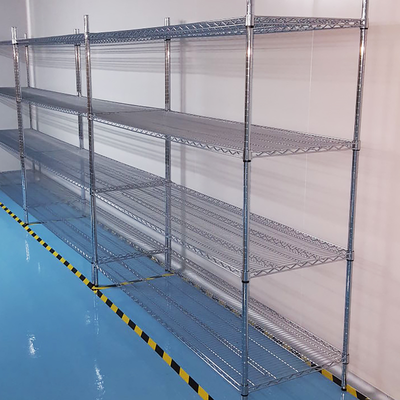 置物架不锈钢色仓库货架储物架厨房收纳架阳台P架子落地式多层架