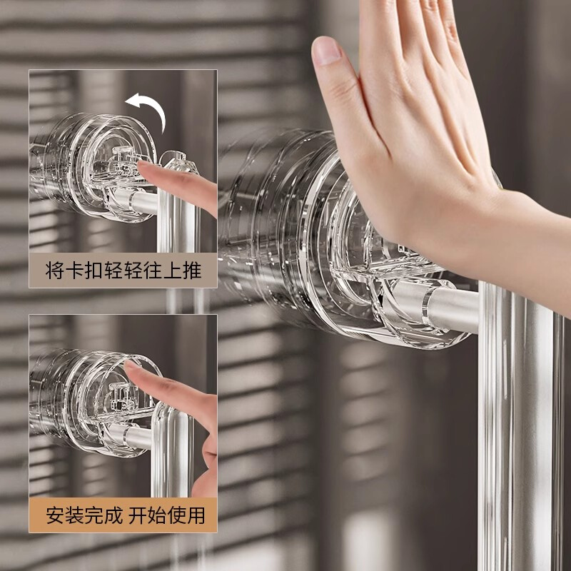 吸盘门把手玻璃门拉手免打孔推拉门浴室冰箱阳台窗户手柄柜门