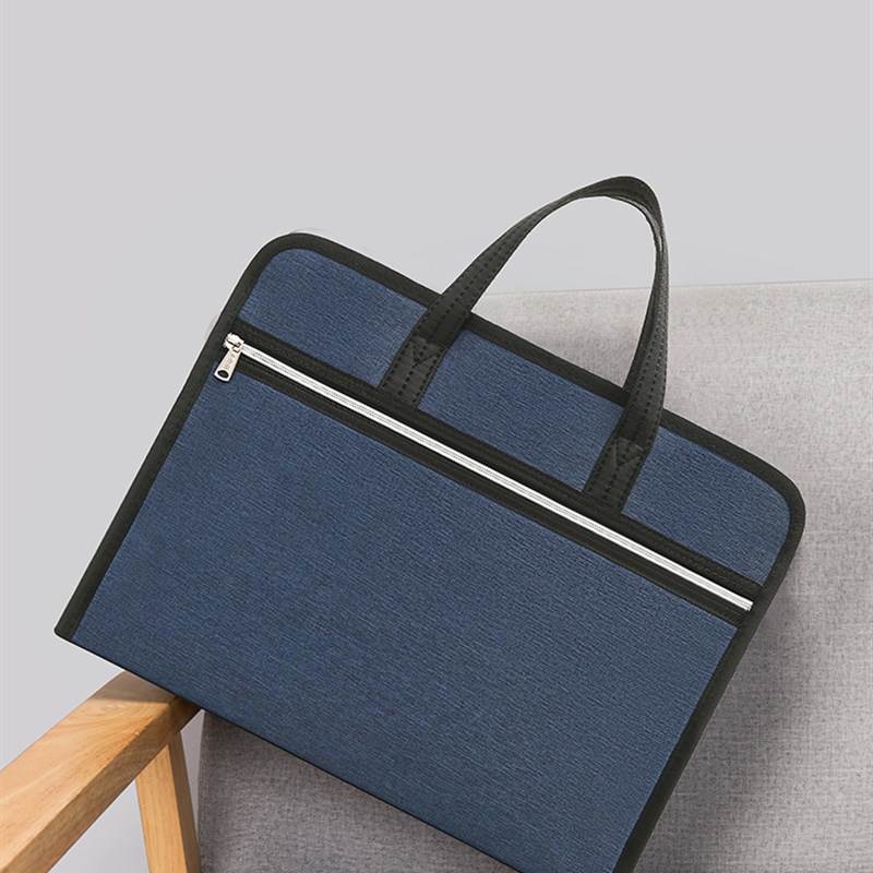 公文包男士文件袋定制女士商务手袋EA4拉链文件袋可打印的标志