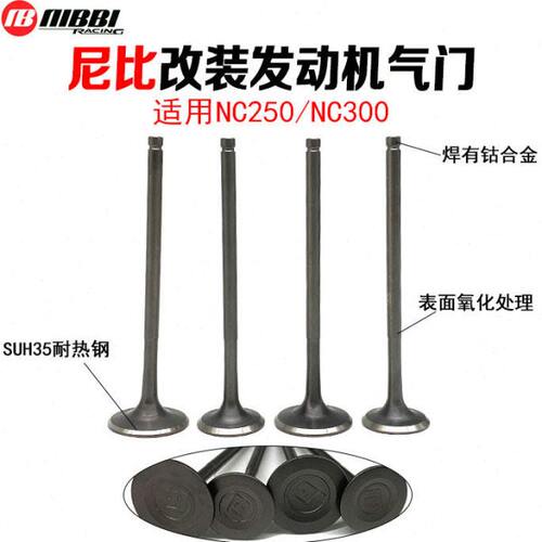 改装NIBBI尼比 宗申NC250/300发动机气门 改装尼比NC250进排气门