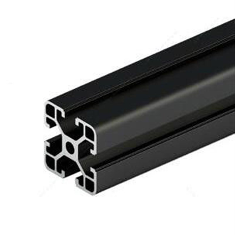 4040H 黑色铝型材铝s合金镀黑发黑铝材铝合金黑色 4040欧标铝材