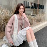 26年春款新品-减龄蕾丝披肩牛仔外套ZB187-1001-P145-K239，女装短外套，浙宝187