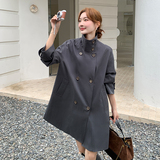 2025秋季新款-韩版双排扣风衣外套2B191-3022-P170-K245，女装风衣，浙宝187