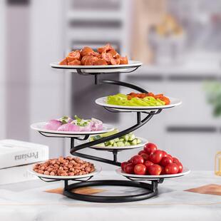 冷盘架子家用摆盘器台阶式放菜架子厨房备菜架凉菜架冷菜架省空间