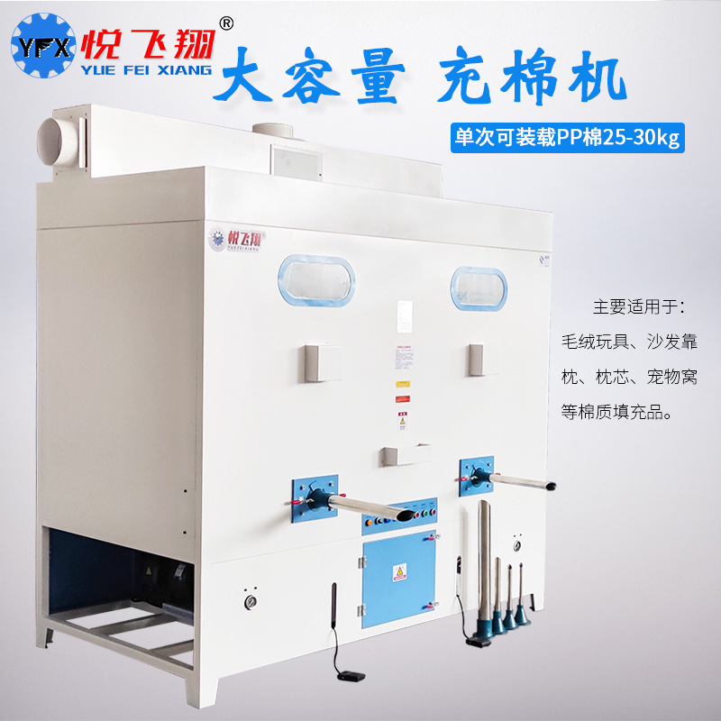 新款大型充棉机全自动毛绒玩具沙发抱枕填充送6根充棉管
