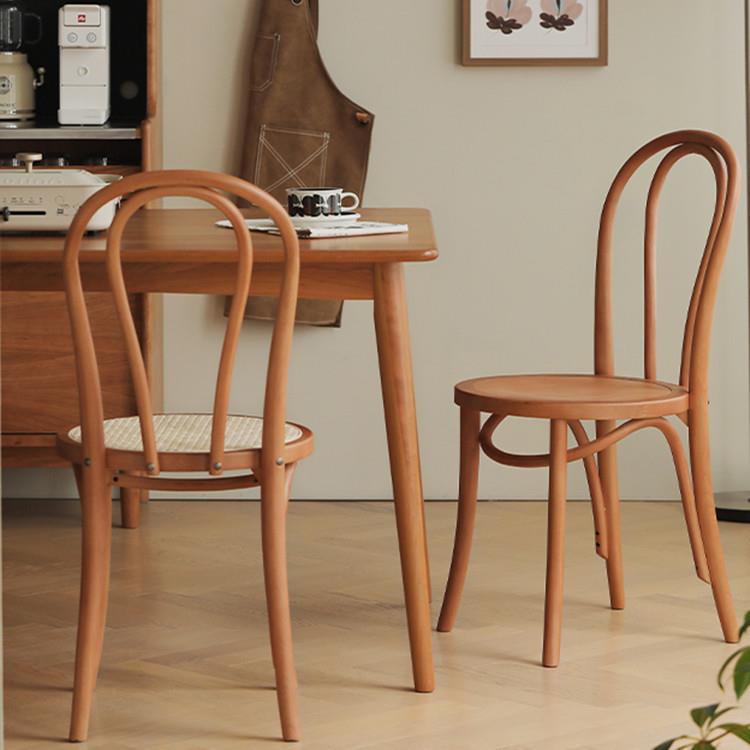 欧拉家具全实木餐椅家用北欧简约现代靠背椅18号椅原木书桌复古椅
