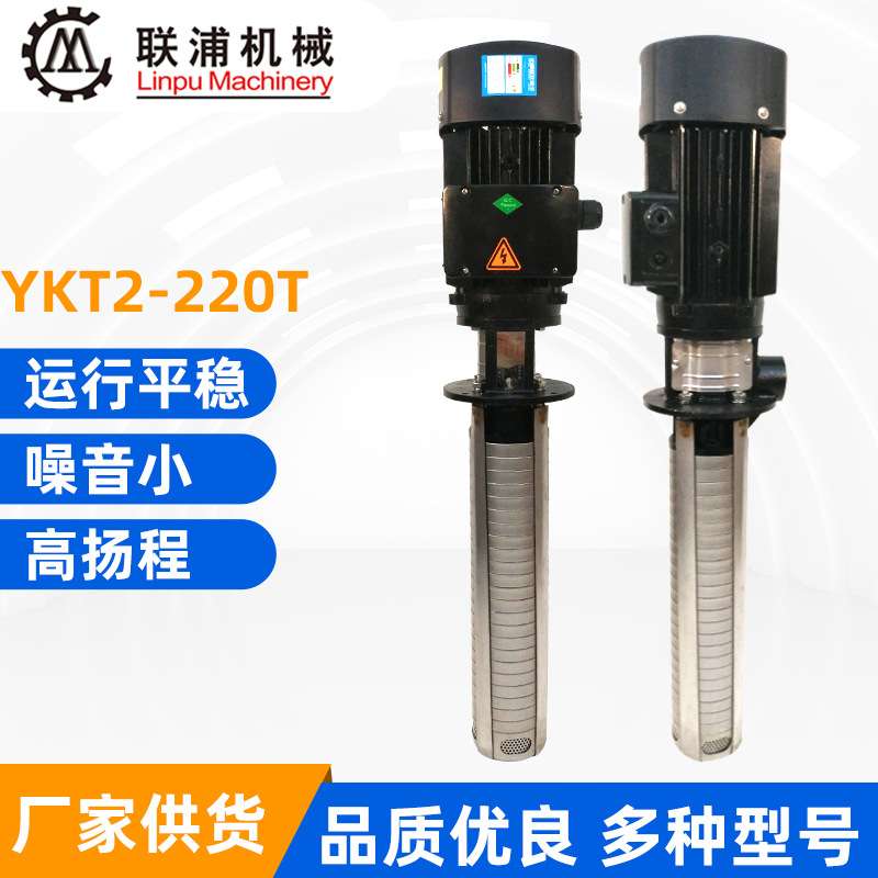 YKT2-220T浸入式机床油泵 高扬程 大压力 深孔加*工机床水泵