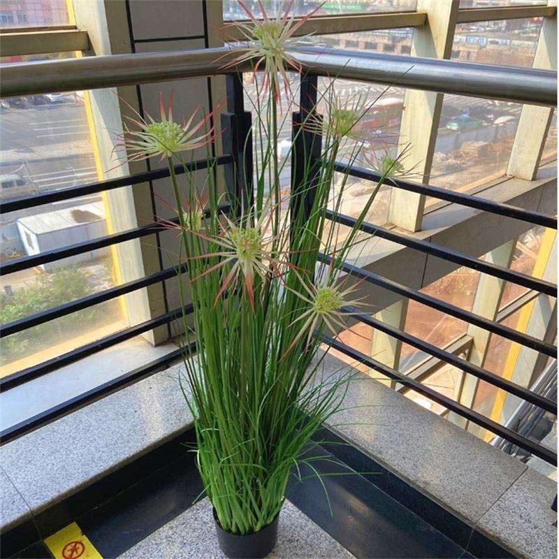 工厂店仿真盆栽植物洋葱草晴天草芦苇水生绿植民宿摆件手工