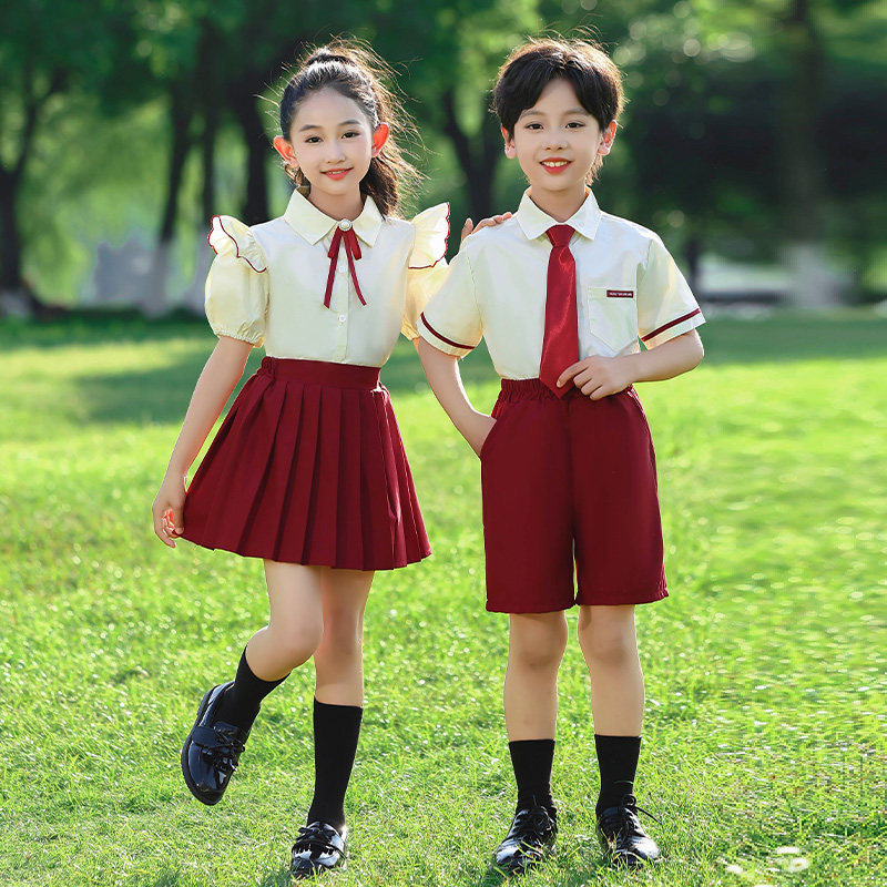 中小学生诗歌朗诵歌唱祖国表演服装幼儿园班服元旦儿童合唱演出服
