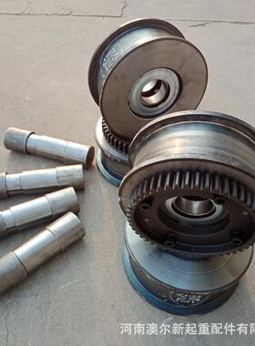 供应 电动单梁起重机LD300行车轮 龙门吊车轮组 天车轨道行走轮