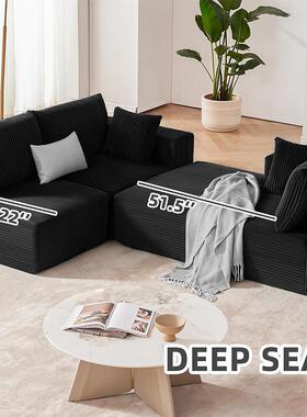 跨境压缩沙发全海绵客厅组合模化发地板沙发Modern modular sofa