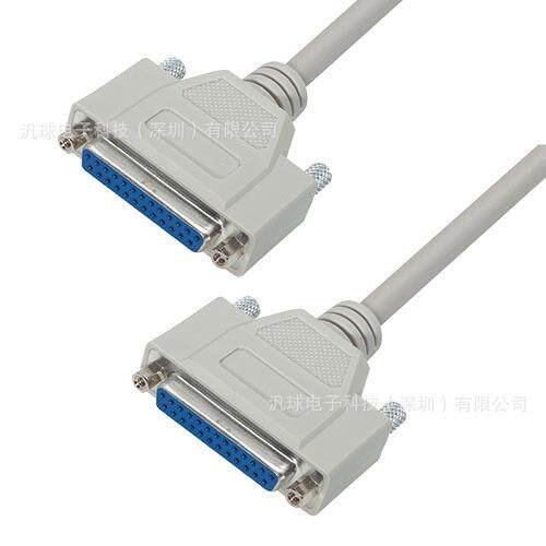 L-COM CSMN25MF 优良型模制D-Sub线缆连接器 DB25公头/母头 现货