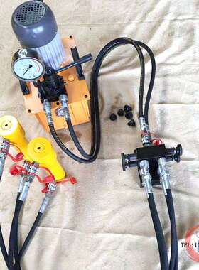 RR双作用液压千斤顶10T双动式液压油缸起重器桥梁电动同步大吨位