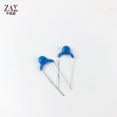 高压瓷片 安规Y1电容 AC400V 102M 1000pF 1nF X1 Y1 蓝色 P=10mm