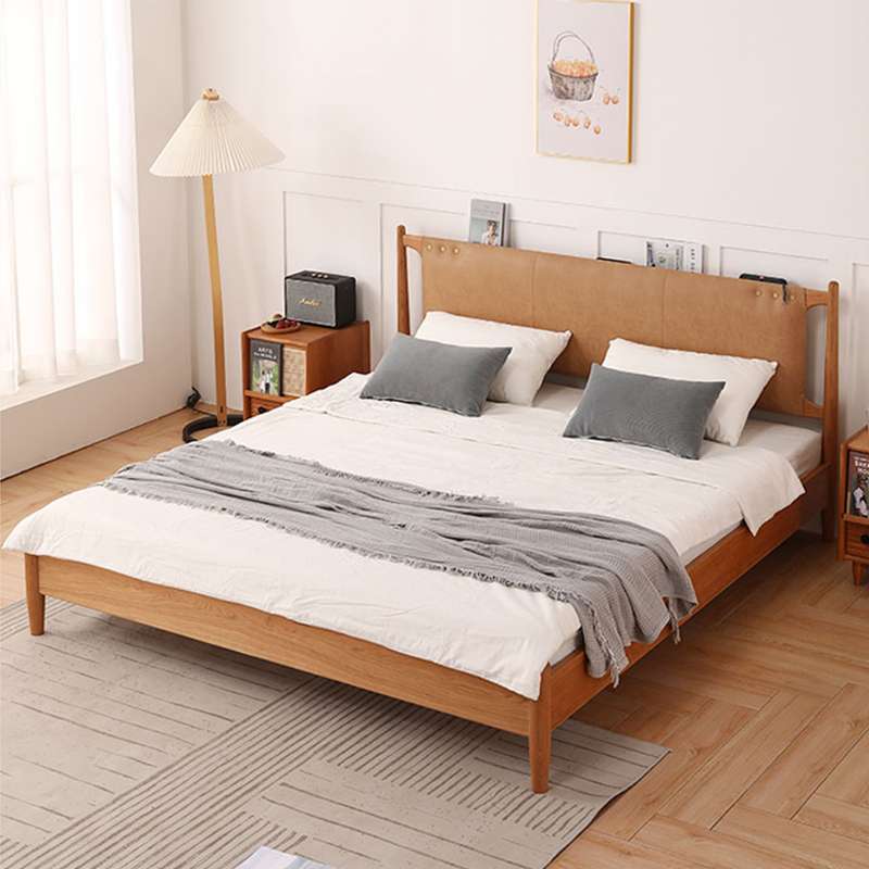 4I住宅家具斗柜卧室电视柜茶几储物柜卧室实木双人床餐桌椅/简木J