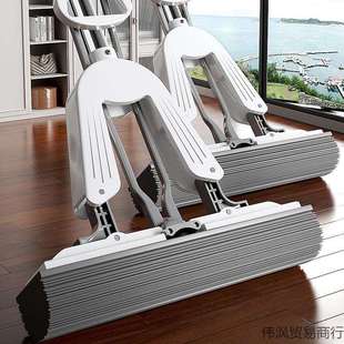 海绵拖把吸水家用新款 一拖净大号懒人免手洗挤水胶棉头地风源