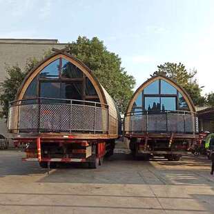 钢结构船屋民宿可移动接待商铺船型酒店海景房屋度假别墅网红厂家