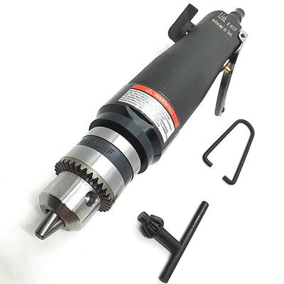 Lish气动钻正反转可调速气动钻10mm直身风钻3/8夹头K-8319工业级