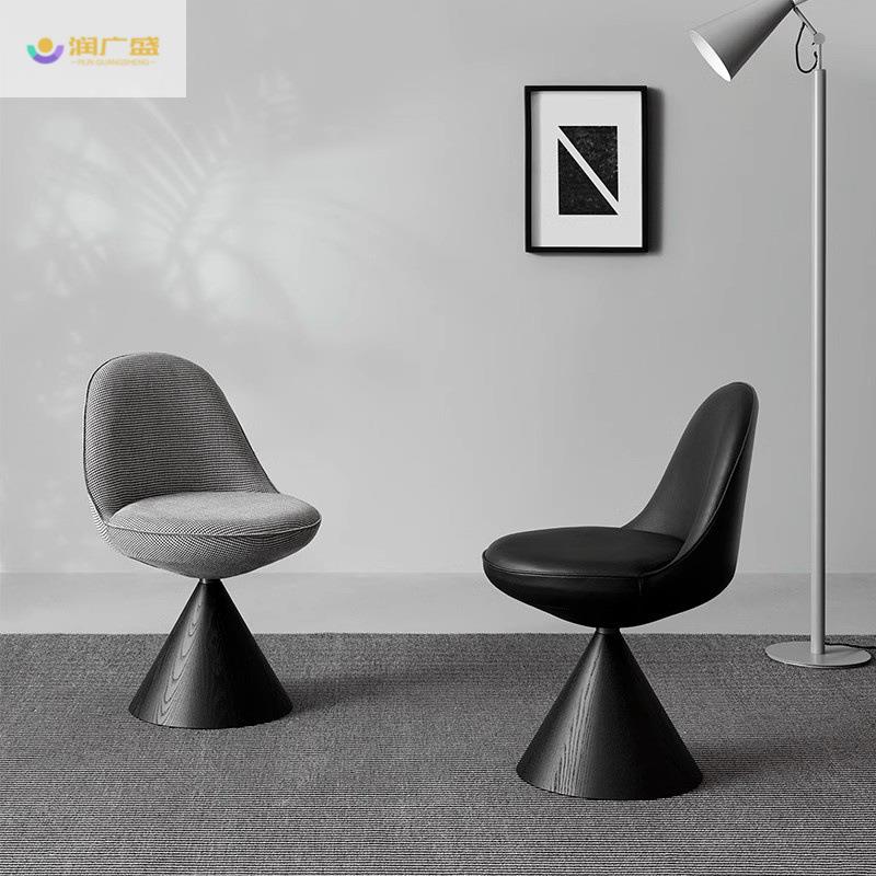 润广盛意式化妆椅可旋转靠背拼色布艺凳子梳妆椅家用创意高级卧室