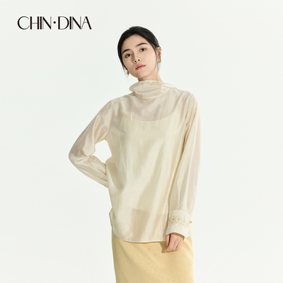 CHIN·DINA衬衫女款2026年新款春装独特超好看高级感新中式上衣