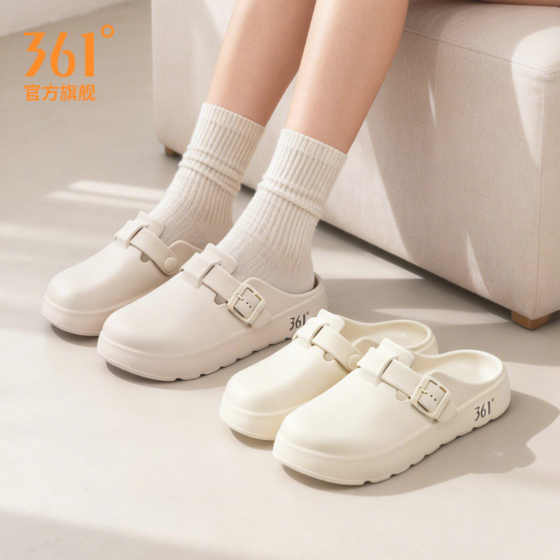 361豆腐鞋女包头勃肯鞋EVA防滑厚底2026新款防风防水户外半