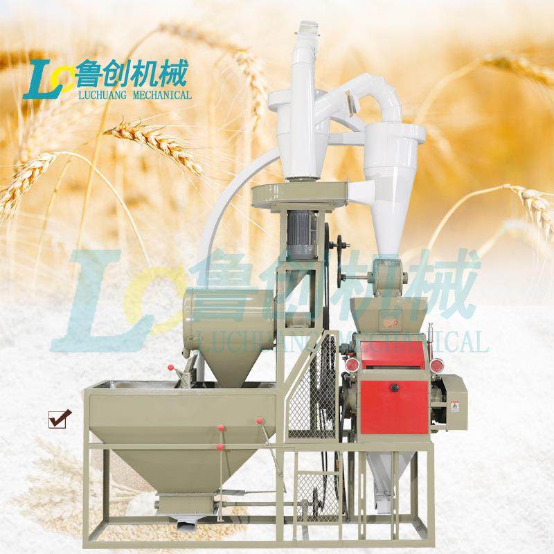 全自动小型小麦磨面机 农村磨坊加工小麦面粉设备 小麦打面机