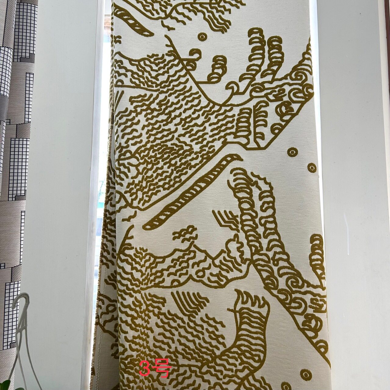 动物图案沙发布布料黄色动物图案抱枕布沙发布