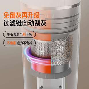 UWANT友望大橘吸尘器自集尘家用无线绿光手持吸尘机VC2403