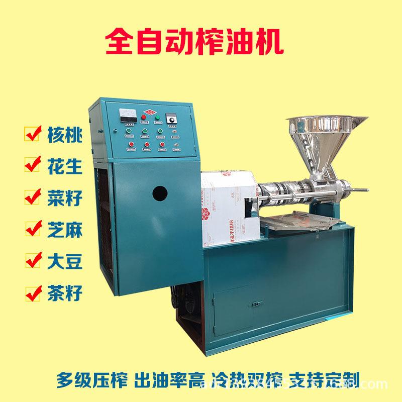 榨油机商用出油率高100型菜籽棕榈果榨油机设备带壳山核桃榨油机