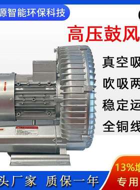 高压鼓风机2PB 710 H37熔铝炉送风用旋涡风机 大风量漩涡式气泵