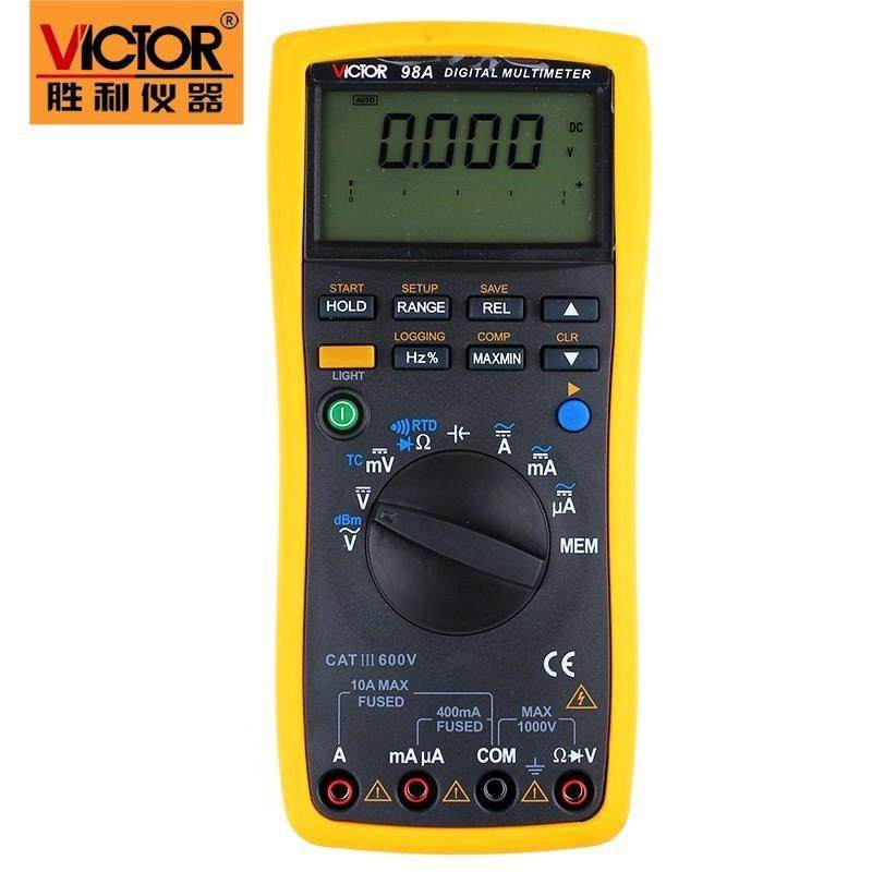 胜利 智能型数字万用表VC98A高精度数字万用表 表