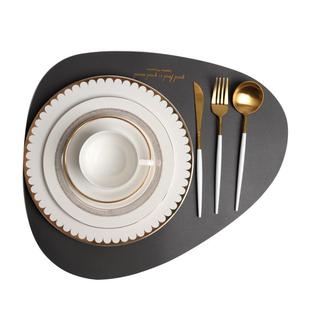 轻奢简约西餐盘套装创意餐桌摆件餐盘装饰品酒店客厅盘子餐具